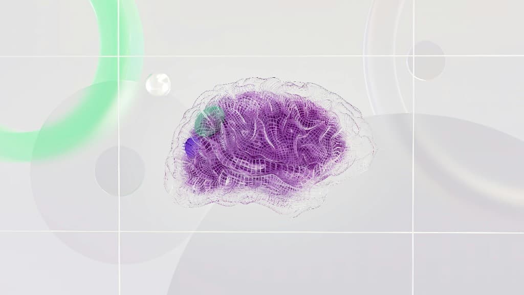 Abstract glowing neural network illustration representing The Brain